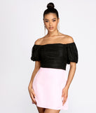 Dress up in Lace Is More Crop Top as your going-out dress for holiday parties, an outfit for NYE, party dress for a girls’ night out, or a going-out outfit for any seasonal event!