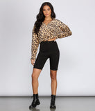 Leopard Print Zip Up Pullover for 2022 festival outfits, festival dress, outfits for raves, concert outfits, and/or club outfits