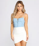 With fun and flirty details, Sweet Stunner Mesh Ruched Crop Top shows off your unique style for a trendy outfit for the summer season!