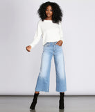 With fun and flirty details, Brushed Knit Boat Neck Pullover shows off your unique style for a trendy outfit for the summer season!
