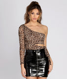 Dress up in Wild One Shoulder Crop Top as your going-out dress for holiday parties, an outfit for NYE, party dress for a girls’ night out, or a going-out outfit for any seasonal event!