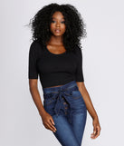 Strut Your Puff Pointelle Crop Top