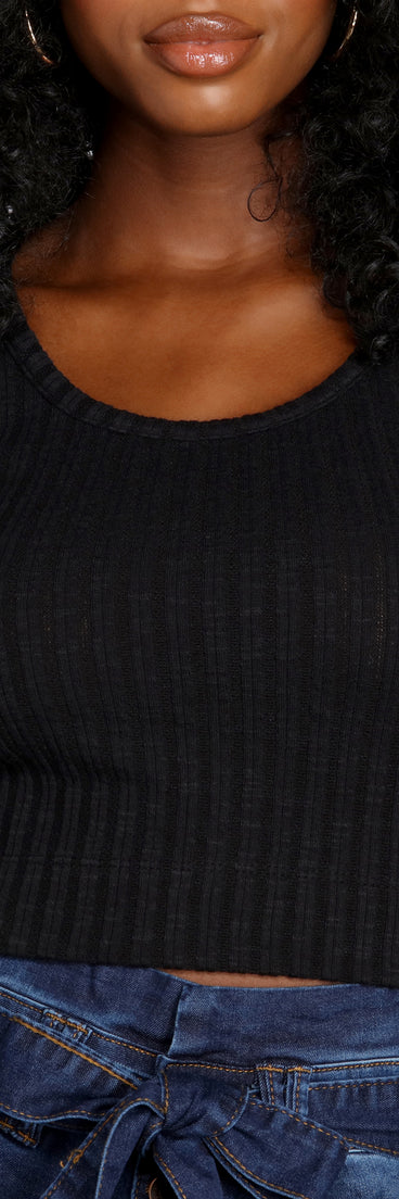 Strut Your Puff Pointelle Crop Top