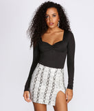 With fun and flirty details, Chic And Cinched Bodysuit shows off your unique style for a trendy outfit for the summer season!
