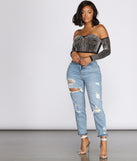 With fun and flirty details, Beautifully Beaded Rhinestone And Pearl Crop Top shows off your unique style for a trendy outfit for the summer season!