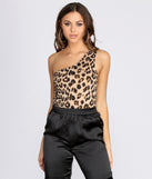 With fun and flirty details, Leopard Print One Shoulder Bodysuit shows off your unique style for a trendy outfit for the summer season!