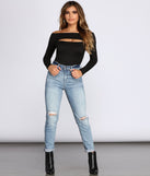 With fun and flirty details, Off The Shoulder Keyhole Cut out Top shows off your unique style for a trendy outfit for the summer season!