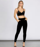 You’ll look stunning in the Lady Luxe Bralette when paired with its matching separate to create a glam clothing set perfect for parties, date nights, concert outfits, back-to-school attire, or for any summer event!