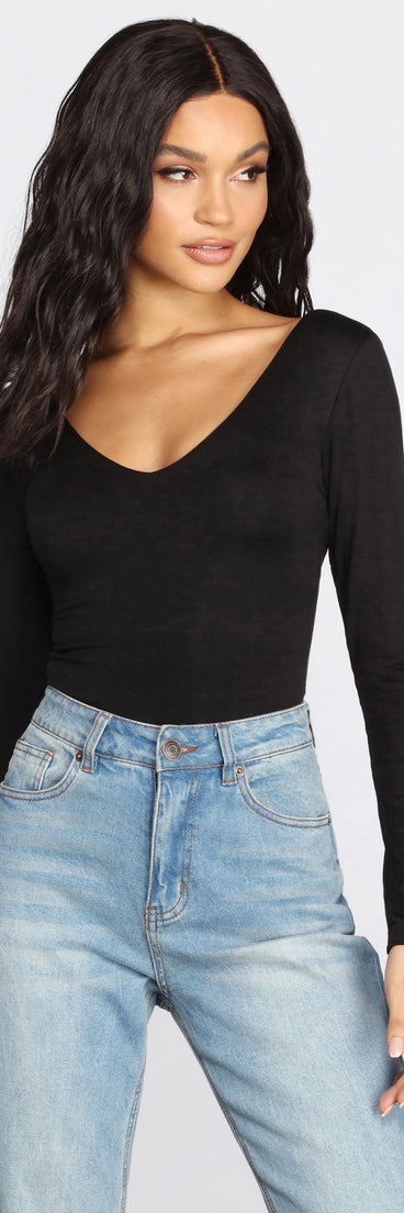 Cross Back Detail Bodysuit