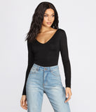 Cross Back Detail Bodysuit