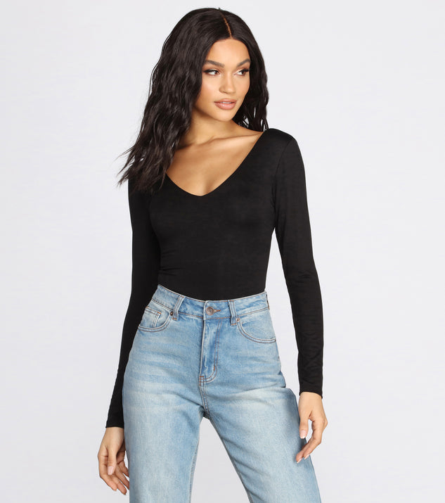 Cross Back Detail Bodysuit