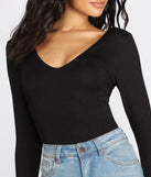 Cross Back Detail Bodysuit