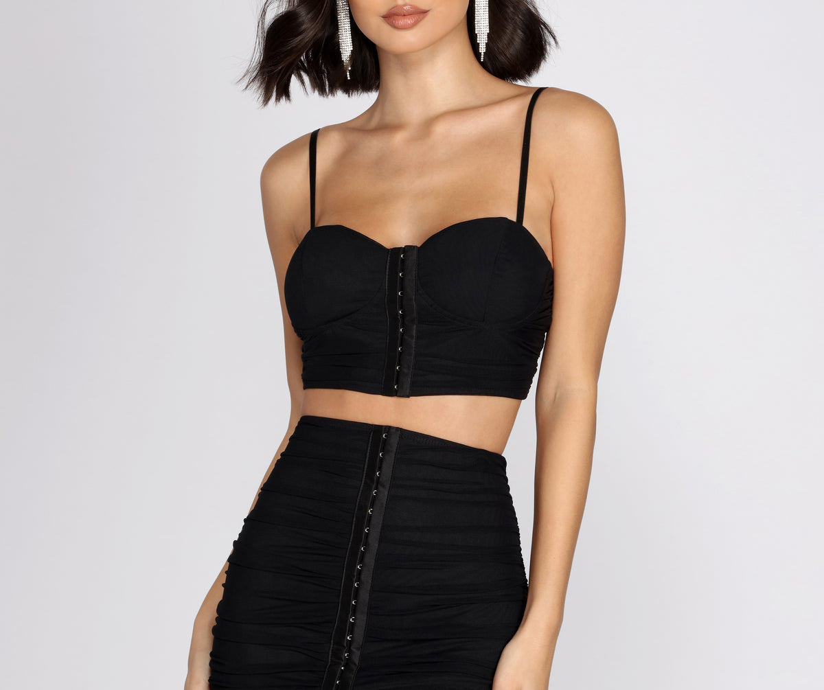 Sultry Stunner Cropped Bustier