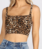 Fierce & Fine Leopard Print Crop Top for 2022 festival outfits, festival dress, outfits for raves, concert outfits, and/or club outfits