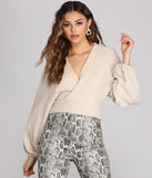 With fun and flirty details, Textured Knit Wrap Front Top shows off your unique style for a trendy outfit for the summer season!