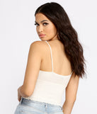 With fun and flirty details, Smocked Waist Cropped Tank shows off your unique style for a trendy outfit for the summer season!