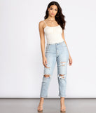With fun and flirty details, Smocked Waist Cropped Tank shows off your unique style for a trendy outfit for the summer season!