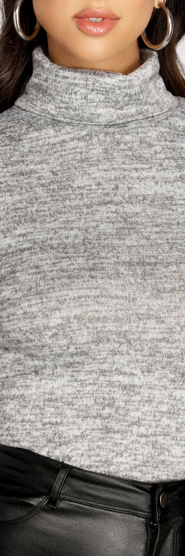 With fun and flirty details, Cozy Knit Turtleneck Top shows off your unique style for a trendy outfit for the summer season!