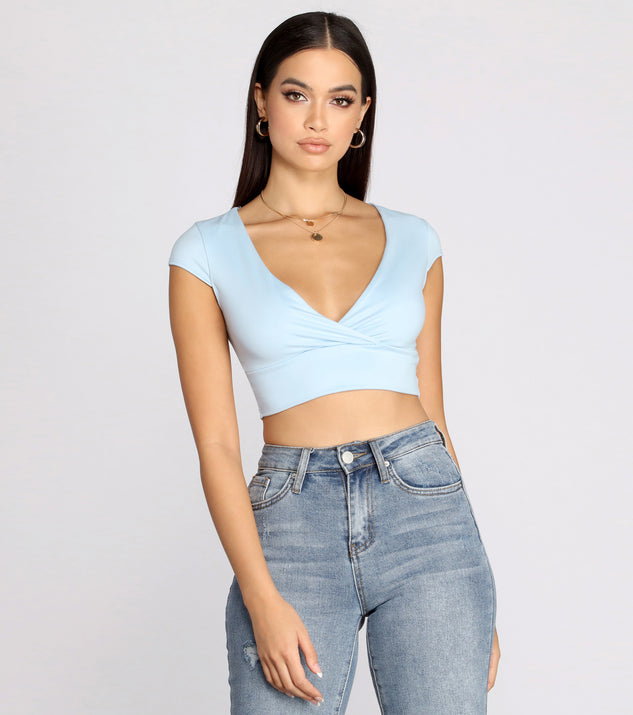 With fun and flirty details, That Perfect Knit Crop Top shows off your unique style for a trendy outfit for the summer season!