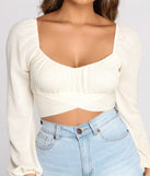 With fun and flirty details, Tied Up Cropped Knit Top shows off your unique style for a trendy outfit for the summer season!