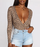 Leopard Print Lover Bodysuit is a trendy pick to create 2023 festival outfits, festival dresses, outfits for concerts or raves, and complete your best party outfits!
