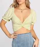 With fun and flirty details, Spring Ready Vibes Crop Top shows off your unique style for a trendy outfit for the summer season!