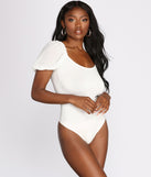With fun and flirty details, From Sheer On Out Scoop Back Bodysuit shows off your unique style for a trendy outfit for the summer season!