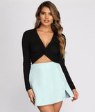 With fun and flirty details, Knot Over Your Ribbed Knit Crop Top shows off your unique style for a trendy outfit for the summer season!