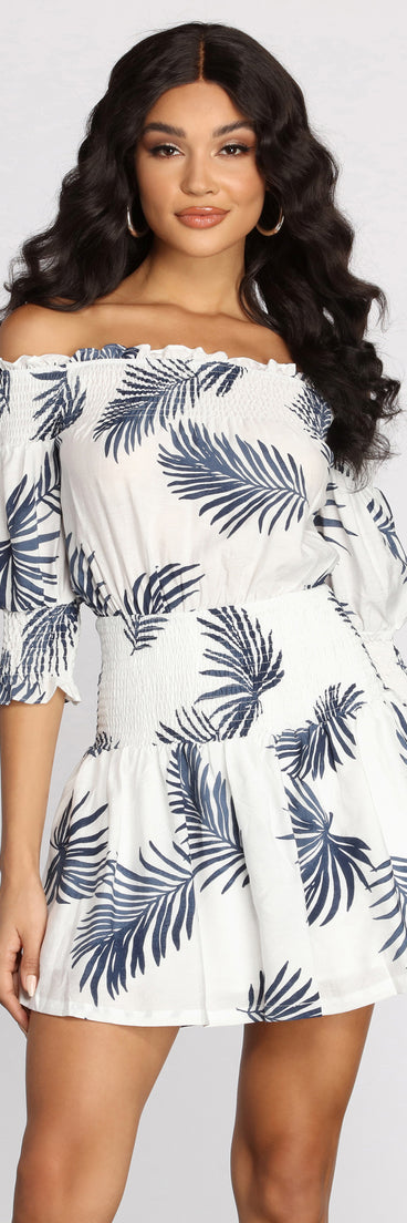 Botanical Beauty Off Shoulder Tunic is a trendy pick to create 2023 festival outfits, festival dresses, outfits for concerts or raves, and complete your best party outfits!