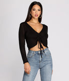 With fun and flirty details, Can't Get Over Knit Crop Top shows off your unique style for a trendy outfit for the summer season!