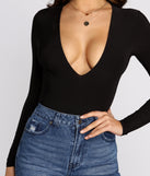With fun and flirty details, Plunge V Neck Bodysuit shows off your unique style for a trendy outfit for the summer season!