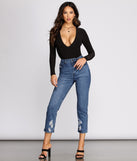 With fun and flirty details, Plunge V Neck Bodysuit shows off your unique style for a trendy outfit for the summer season!
