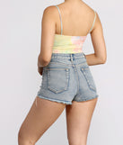 With fun and flirty details, Dream On Tie Dye Crop Top shows off your unique style for a trendy outfit for the summer season!
