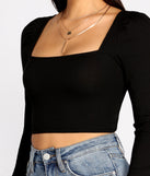 With fun and flirty details, Cropped Ribbed Puff Sleeve Top shows off your unique style for a trendy outfit for the summer season!