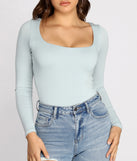 With fun and flirty details, Feelin' Knit Long Sleeve Bodysuit shows off your unique style for a trendy outfit for the summer season!