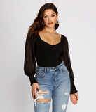 With fun and flirty details, Truly Adored Sheer Sleeve Bodysuit shows off your unique style for a trendy outfit for the summer season!