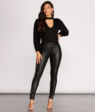 With fun and flirty details, Keepin' Knit On Trend Bodysuit shows off your unique style for a trendy outfit for the summer season!