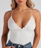 With fun and flirty details, Lace Affair Lattice Back Bodysuit shows off your unique style for a trendy outfit for the summer season!