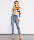 With fun and flirty details, Lookin' Fine In Floral Mesh Crop Top shows off your unique style for a trendy outfit for the summer season!