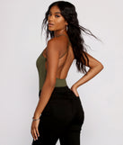 With fun and flirty details, X Marks the Spot Open Back Bodysuit shows off your unique style for a trendy outfit for the summer season!