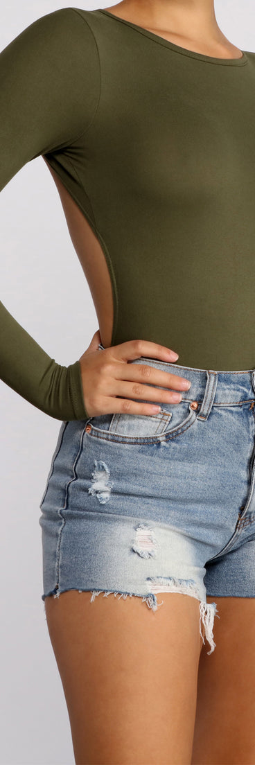 With fun and flirty details, Never Basic Open Back Bodysuit shows off your unique style for a trendy outfit for the summer season!