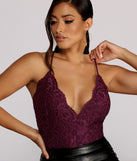 Dress up in Scalloped Lace Stunna Bodysuit as your going-out dress for holiday parties, an outfit for NYE, party dress for a girls’ night out, or a going-out outfit for any seasonal event!