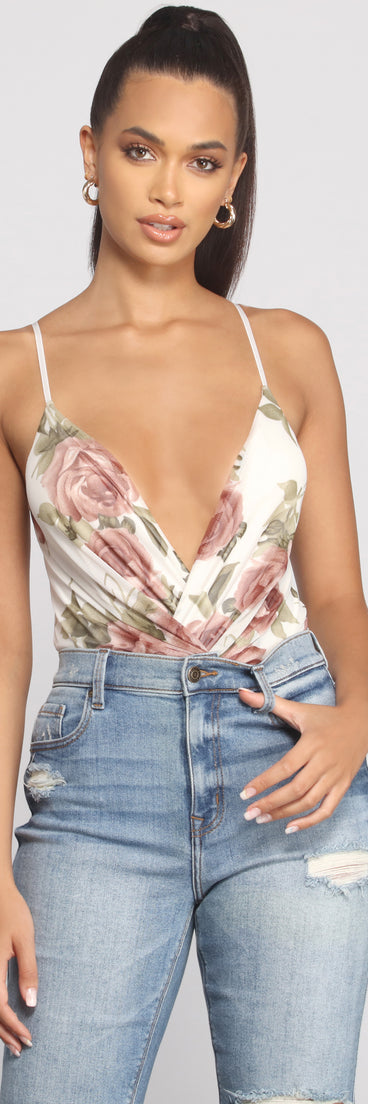 With fun and flirty details, All My Love Floral Mesh Bodysuit shows off your unique style for a trendy outfit for the summer season!