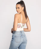 With fun and flirty details, All My Love Floral Mesh Bodysuit shows off your unique style for a trendy outfit for the summer season!