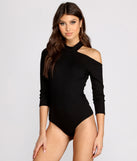 With fun and flirty details, Cold Shoulder Knit Bodysuit shows off your unique style for a trendy outfit for the summer season!