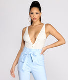 With fun and flirty details, Button Detail Ribbed Knit Bodysuit shows off your unique style for a trendy outfit for the summer season!