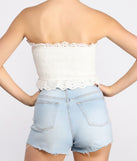 With fun and flirty details, Sassy Smocked Ruffle Detail Crop Top shows off your unique style for a trendy outfit for the summer season!