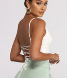 With fun and flirty details, Basic Sleeveless Strappy Back Ribbed Knit Bodysuit shows off your unique style for a trendy outfit for the summer season!