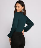 With fun and flirty details, Bishop Sleeve V Neck Bodysuit shows off your unique style for a trendy outfit for the summer season!