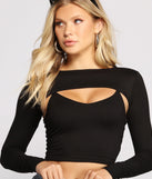 The trendy Basic And Chic Long Sleeve Topper is the perfect pick to create a holiday outfit, new years attire, cocktail outfit, or party look for any seasonal event!